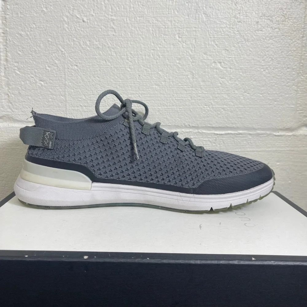 True Linkswear Golf Shoes Gray Knit Spikeless Sneakers‎ Lace up Men's 12 US